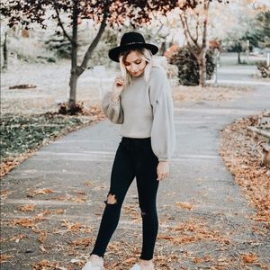 Balloon Sleeve Sweater